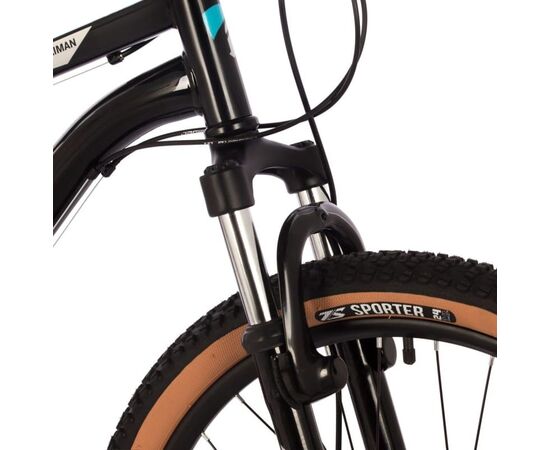 Велосипед Foxx Caiman 24" (чёрный), Цвет: черный, Размер рамы: 12", изображение 3