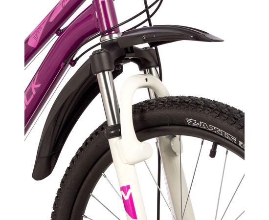 Подростковый велосипед Novatrack Jenny PRO D (вишнёвый), Цвет: сиреневый, Размер рамы: 14", изображение 4