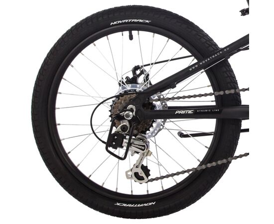 Велосипед Novatrack Prime 6.D new 20" (чёрный), изображение 5 Велосипед Novatrack Prime 6.D new 20" (чёрный), изображение 5