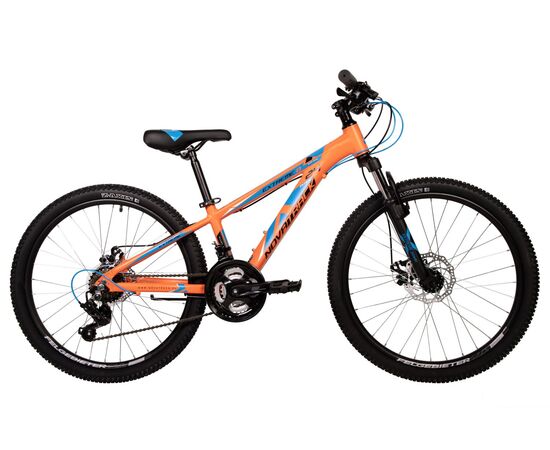 Велосипед Novatrack Extreme 21.D 24" (алюминиевый, оранжевый), Цвет: оранжевый, Размер рамы: 11"