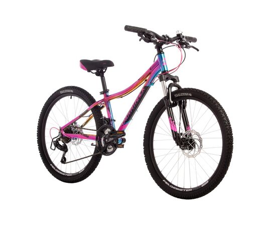 Велосипед Novatrack Katrina 21.D 24" (фиолетовый металлик), Цвет: фиолетовый, Размер рамы: 12", изображение 2
