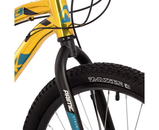 Велосипед Novatrack Prime 18.D new 24" (золотой металлик), Цвет: жёлтый, Размер рамы: 13", изображение 4