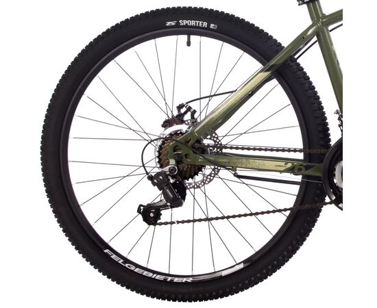 Велосипед Foxx Caiman 26" (зелёный), Цвет: хаки, Размер рамы: 14", изображение 5