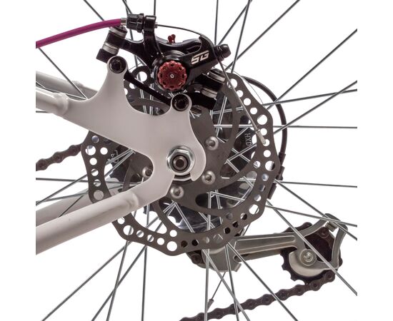 Подростковый велосипед Novatrack Jenny PRO D (белый), Цвет: белый, Размер рамы: 14", изображение 4