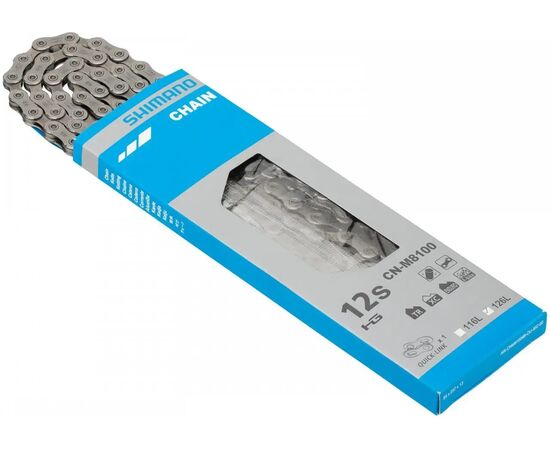 Цепь Shimano XT M8100, 12 ск., 126 звеньев, с замком, изображение 2