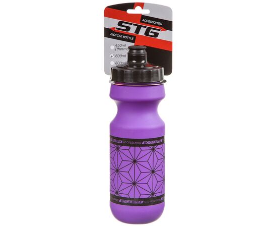 Велофляга STG CSB-542M 600мл фиолетовая с автоклапаном, Цвет: фиолетовый, Объём: 600, изображение 2