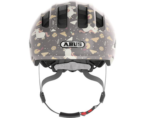Шлем детский ABUS Smiley 3.0 (серый с лошадками), Цвет: серый, Размер: 45-50, изображение 2