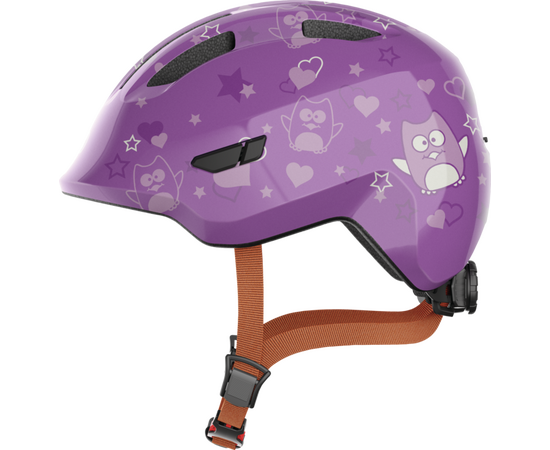 Шлем детский ABUS Smiley 3.0 (сиреневый со звездами), Цвет: фиолетовый, Размер: 45-50