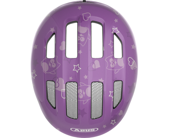 Шлем детский ABUS Smiley 3.0 (сиреневый со звездами), Цвет: фиолетовый, Размер: 45-50, изображение 4