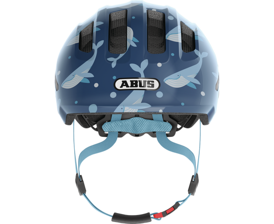 Шлем детский ABUS Smiley 3.0 (голубой с китами), Цвет: синий, Размер: 50-55, изображение 2