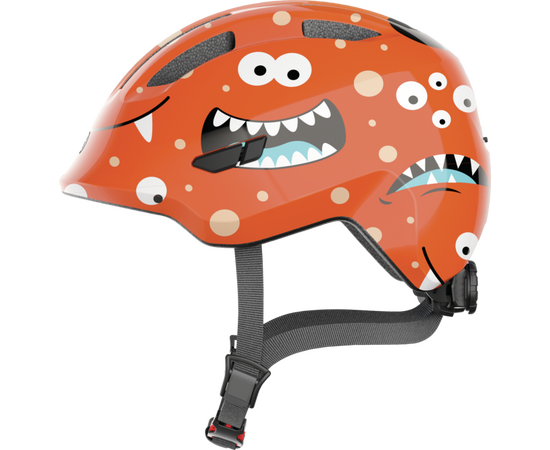 Шлем детский ABUS Smiley 3.0 (оранжевый с монстрами), Цвет: оранжевый, Размер: 45-50