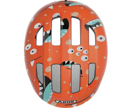 Шлем детский ABUS Smiley 3.0 (оранжевый с монстрами), Цвет: оранжевый, Размер: 45-50, изображение 4