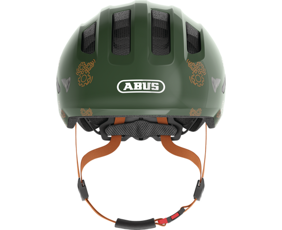 Шлем детский ABUS Smiley 3.0 (зеленый с роботами), Цвет: хаки, Размер: 45-50, изображение 2