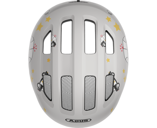 Шлем детский ABUS Smiley 3.0 (серый с полицейской машиной), Цвет: бежевый, Размер: 45-50, изображение 4