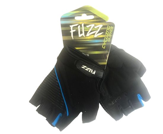 Перчатки FUZZ GEL COMFORT (черно-голубые), Цвет: голубой, Размер: XS