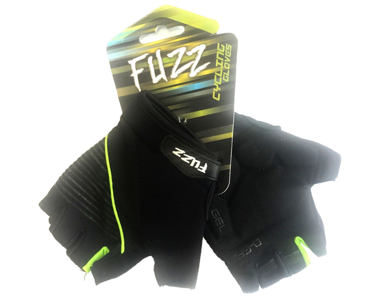 Перчатки FUZZ GEL COMFORT (черно-зеленые), Цвет: зелёный, Размер: XS
