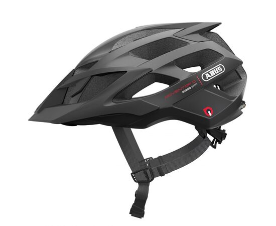 Шлем MTB ABUS Moventor QUIN (с датчиком удара, velvet black, черный), Цвет: черный, Размер: 52-57