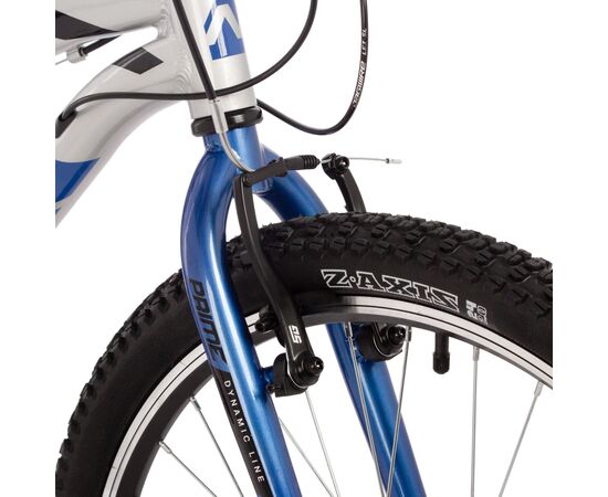 Велосипед Novatrack Prime 18.V new 24" (серебристый), Цвет: серый, Размер рамы: 11", изображение 4