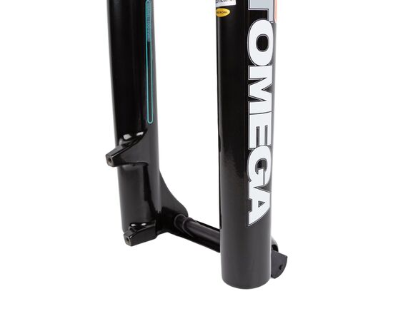 Вилка пружинно-масляная RST OMEGA TNL 1-0410 29"x28.6, рег. гидр. блокировка, ход 100мм, D (чёрный), изображение 5