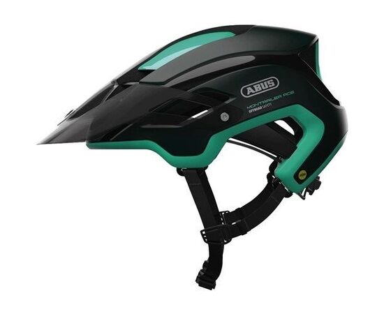 Шлем MTB ABUS Montrailer ACE MIPS (smaragd green, зелено-черный), Цвет: зелёный, Размер: 54-58