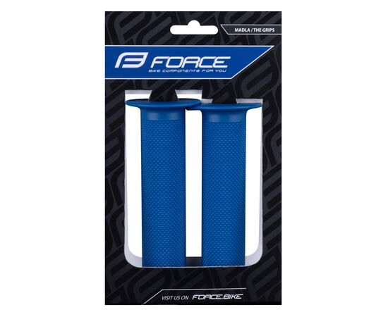 Ручки руля резиновые Force BMX130 382073 (синий), Цвет: синий, изображение 2