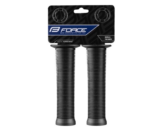Ручки руля резиновые Force BMX135 382081 (чёрный), изображение 2 Ручки руля резиновые Force BMX135 382081 (чёрный), изображение 2