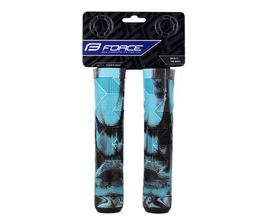 Ручки руля резиновые Force BMX145 382082 (чёрно-синие), Цвет: синий, изображение 3