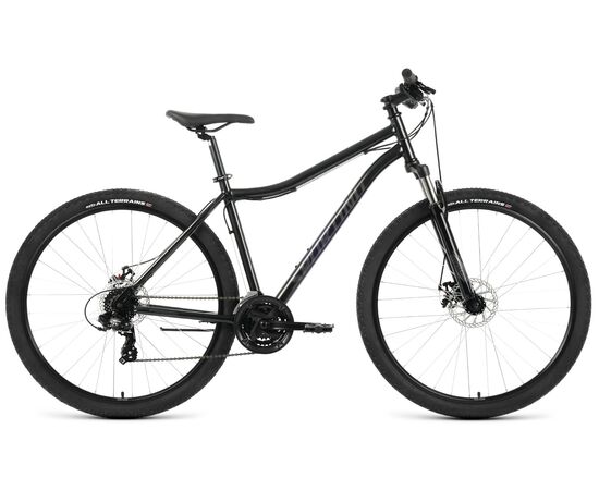 Велосипед Forward SPORTING 29 2.0 D (черный/темно-серый), Цвет: черный, Размер рамы: 21"