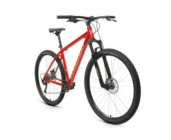 Велосипед Forward BURAN 29 2.0 DISC (красный/бежевый), Цвет: красный, Размер рамы: 19", изображение 2