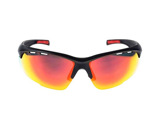 Очки солнцезащитные 2K S-18007-B (чёрный матовый / чёрно-красный revo), изображение 3