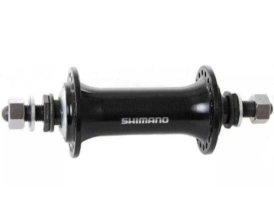 Втулка переднего колеса Shimano HB-TX500 32 отв. гайки (чёрный), Цвет: черный, Количество отверстий: 32