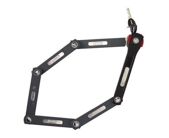 Складной велозамок на ключ ABUS Bordo uGrip 5700/80 см с кронштейном 05-0084425 (черно-серый), изображение 4