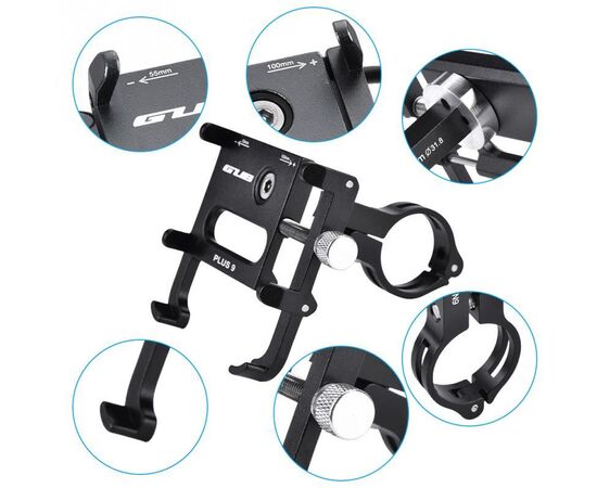 Держатель для смартфона GUB PLUS9 (чёрный), изображение 4