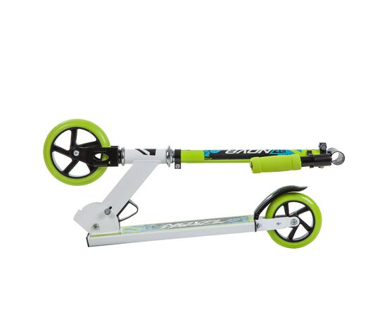 Городской самокат Novatrack JUNGLE 145 Steel (бело-зеленый), Цвет: салатовый, изображение 8