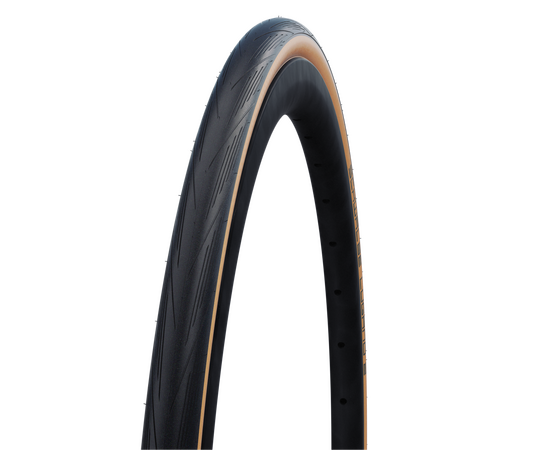 Велосипедная покрышка Schwalbe LUGANO II 700x25C (25-622), K-Guard, 50TPI, Classic (бежевая боковина)