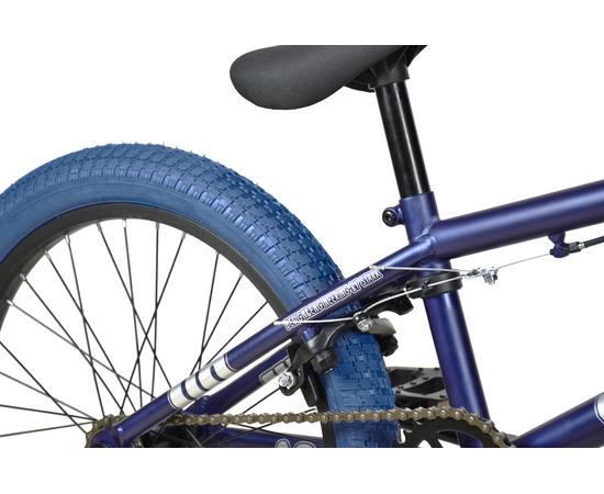 Велосипед Stark'24 Madness BMX 1 (темно-синий матовый/серебристый/темно-синий), Цвет: синий, изображение 4