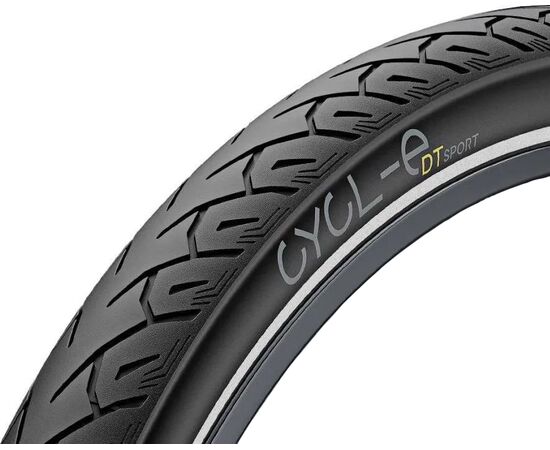 Велосипедная покрышка Pirelli Cycl-E DT Sport 42-622 (700 x 42C, чёрный со светоотражающей полосой), изображение 3 Велосипедная покрышка Pirelli Cycl-E DT Sport 42-622 (700 x 42C, чёрный со светоотражающей полосой), изображение 3