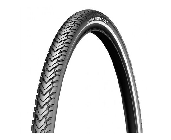 Покрышка 26x1.85 (47-559) Michelin PROTEK CROSS (чёрный, светоотражающая полоса), Цвет: черный, Ширина: 1.85" (47 мм)