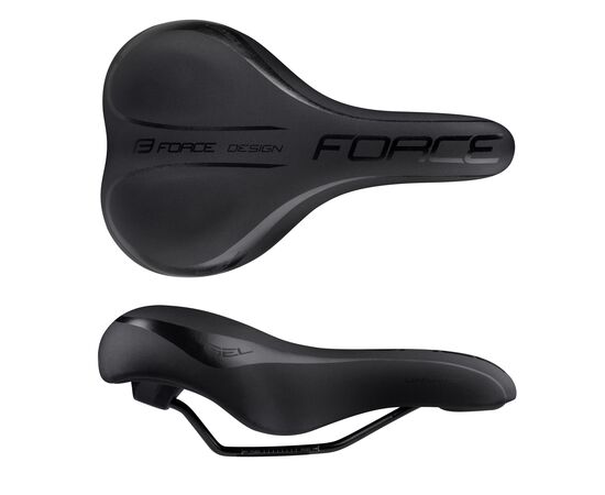Седло туристическое Force COMFORT GEL MAN 20175 (чёрное), изображение 3