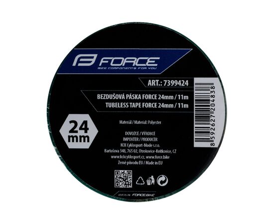 Лента бескамерная Force 24мм x 11м (зелёная), изображение 2