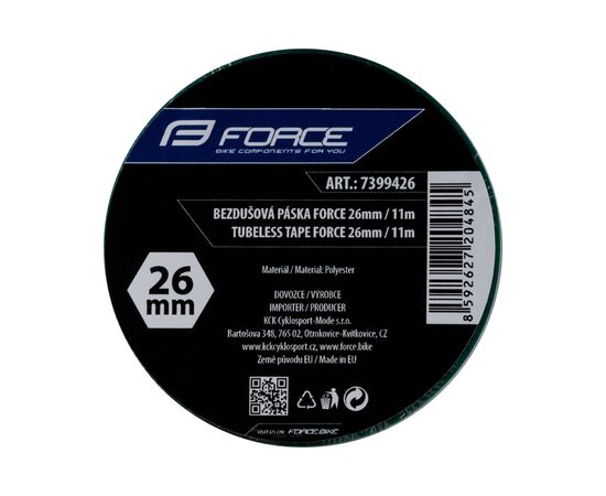 Лента бескамерная Force 26мм x 11м (зелёная), изображение 2