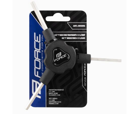 Ключ Force 895096 Y-образный, шестигранный на 4/5/6 мм, длина 145 мм (чёрный), изображение 2