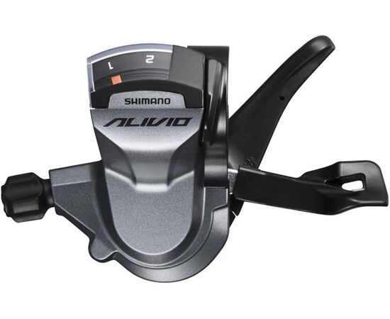 Шифтер Shimano Alivio M4010, левый, 2 ск., трос 1800 мм