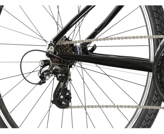 Велосипед KROSS Evado 2.0 D 28 (черный/мятный глянец, 23), Цвет: черный, Размер рамы: L, изображение 6