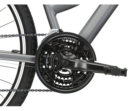 Велосипед KROSS Evado 2.0 D 28 (графитовый/черный матовый, 23), Цвет: серый, Размер рамы: S, изображение 4
