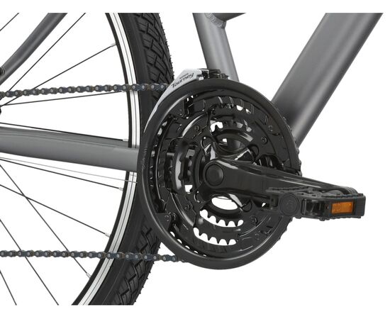 Велосипед KROSS Evado 2.0 D 28 (графитовый/черный матовый, 23), Цвет: серый, Размер рамы: S, изображение 5