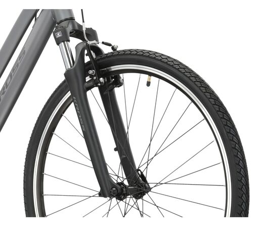 Велосипед KROSS Evado 2.0 D 28 (графитовый/черный матовый, 23), Цвет: серый, Размер рамы: S, изображение 7