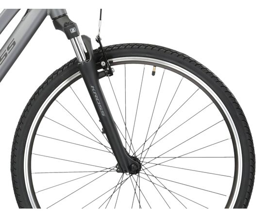 Велосипед KROSS Evado 2.0 D 28 (графитовый/черный матовый, 23), Цвет: серый, Размер рамы: S, изображение 9