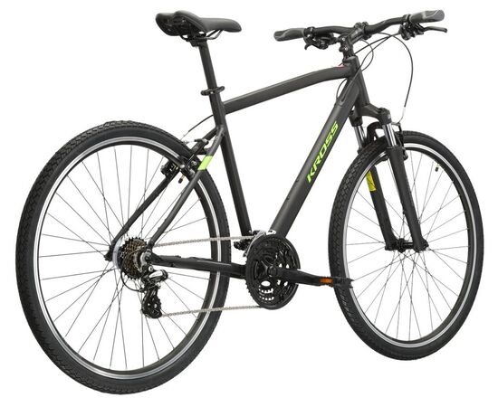 Велосипед KROSS Evado 2.0 M 28 (черный/зелёный матовый, 23), Цвет: зелёный, Размер рамы: L, изображение 2