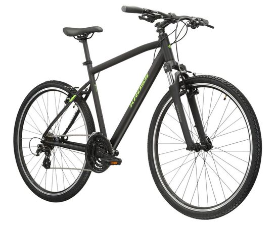 Велосипед KROSS Evado 2.0 M 28 (черный/зелёный матовый, 23), Цвет: зелёный, Размер рамы: L, изображение 3